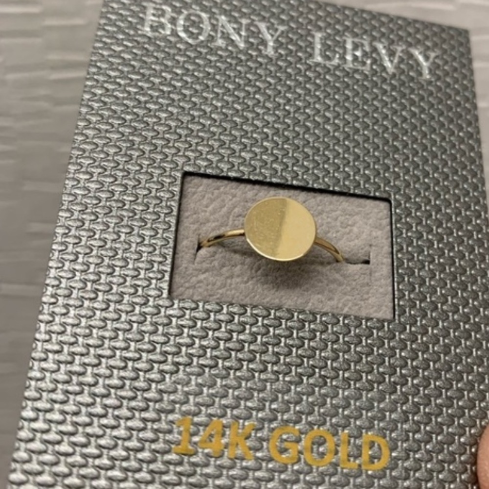 BONY LEVY 14K Yellow Gold Circle Ring - Picture 4 of 15